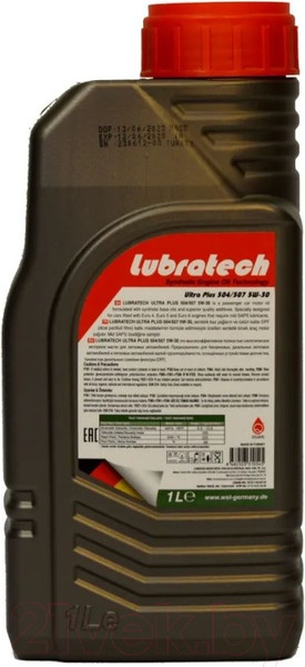 Изображение товара Моторное масло Lubratech Ultra Plus 504/507 5W30 (1л)