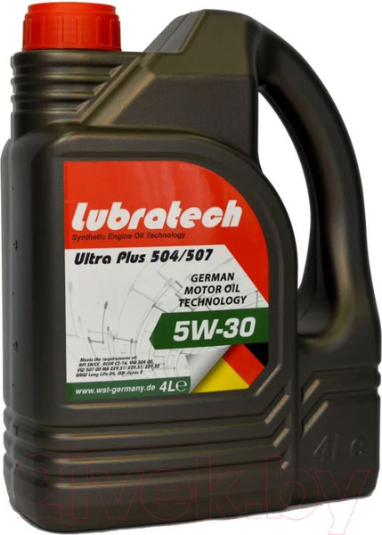 Изображение товара Моторное масло Lubratech Ultra Plus 504/507 5W30 (4л)