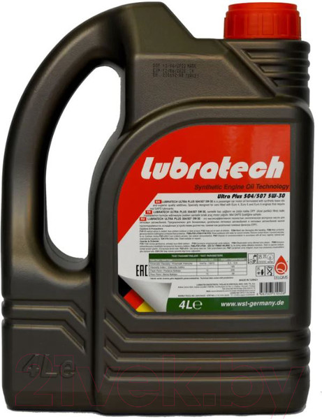Изображение товара Моторное масло Lubratech Ultra Plus 504/507 5W30 (4л)