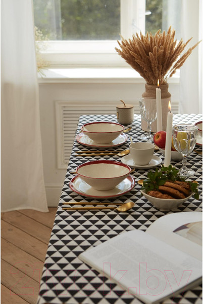 Изображение товара Скатерть Доляна Треугольники 145x200 / 5985634