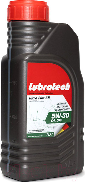 Изображение товара Моторное масло Lubratech Ultra Plus RN 5W30 (1л)