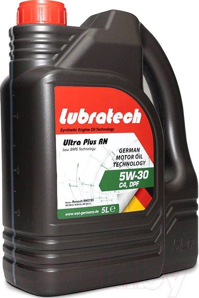 Изображение товара Моторное масло Lubratech Ultra Plus RN 5W30 (5л)