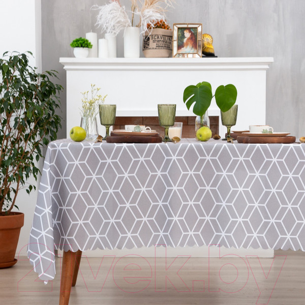 Изображение товара Скатерть Доляна Hexagon 145x220 / 7797378