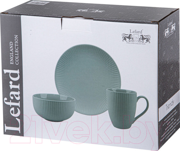 Изображение товара Набор столовой посуды Lefard Trendy / 756-441 (3пр, мятный)