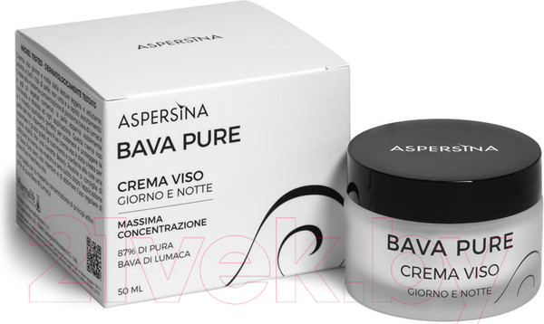 Изображение товара Крем для лица Pharmalife Research Aspersina Bava Pure Crema Viso С муцином улитки 87% день/ночь (50мл)