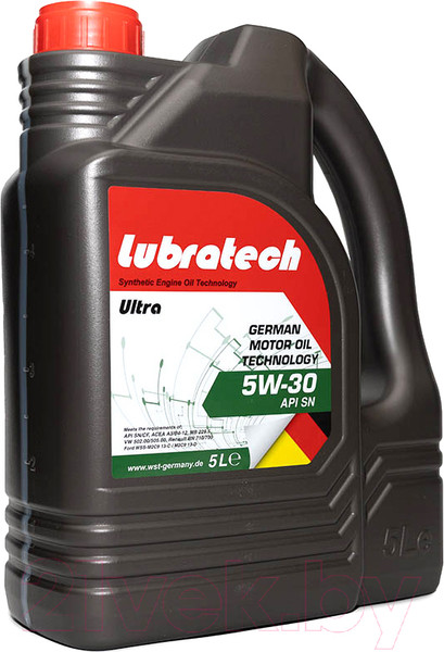 Изображение товара Моторное масло Lubratech Ultra 5W30 (5л)