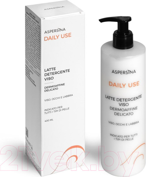 Изображение товара Молочко для снятия макияжа Pharmalife Research Aspersina Daily Use Latte Detergente Viso (400мл)