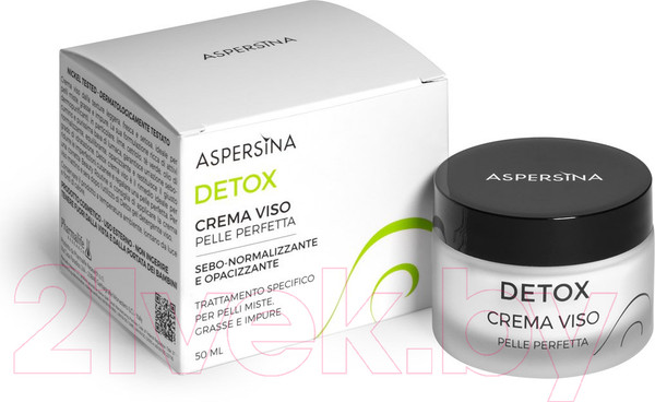 Изображение товара Крем для лица Pharmalife Research Aspersina Detox Crema Viso Для комбинированной и жирной кожи (50мл)