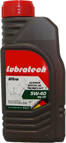 Изображение товара Моторное масло Lubratech Ultra 5W40 (1л)