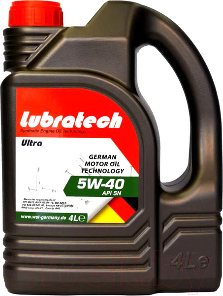 Изображение товара Моторное масло Lubratech Ultra 5W40 (4л)