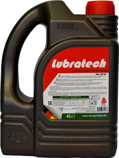 Изображение товара Моторное масло Lubratech Ultra 5W40 (4л)