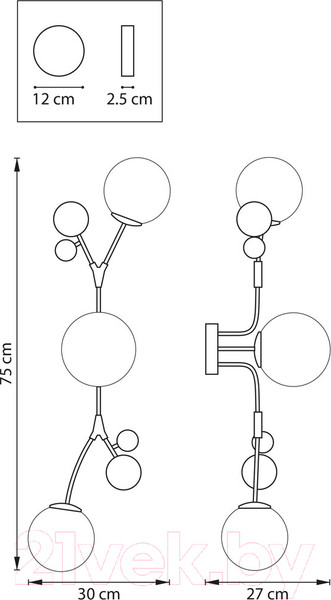 Изображение товара Бра Lightstar Croco 815533