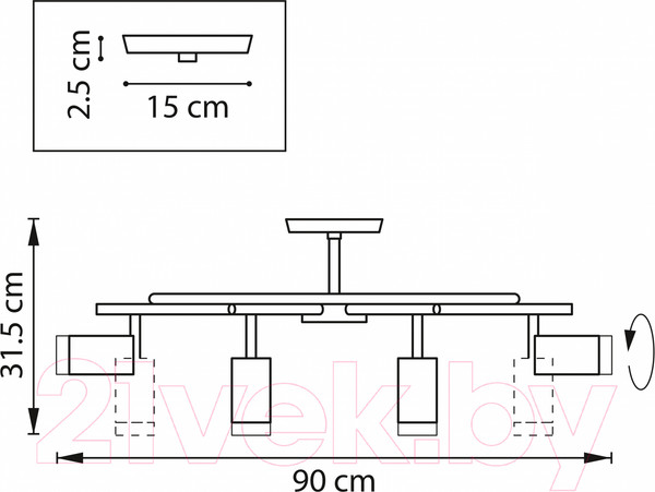 Изображение товара Люстра Lightstar Rullo LR7183780
