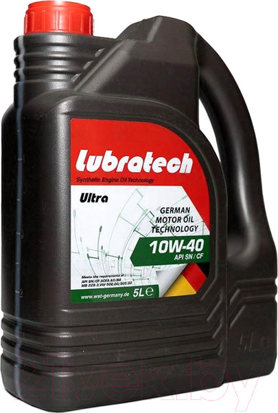 Изображение товара Моторное масло Lubratech Ultra 10W40 (5л)