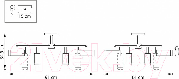 Изображение товара Люстра Lightstar Rullo LR7283648740