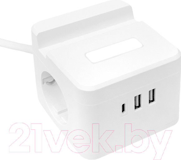 Изображение товара Удлинитель EKF PROxima Куб / UBA-CUB-2-FC (1.3м)