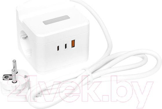 Изображение товара Удлинитель EKF PROxima Куб / UBA-CUB-2-FC (1.3м)