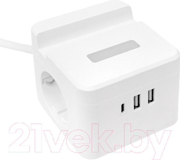 Изображение товара Удлинитель EKF PROxima Куб / UBA-CUB-2-FC (1.3м)