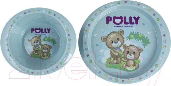 Изображение товара Набор посуды для кормления Полимербыт Polly / 4338923