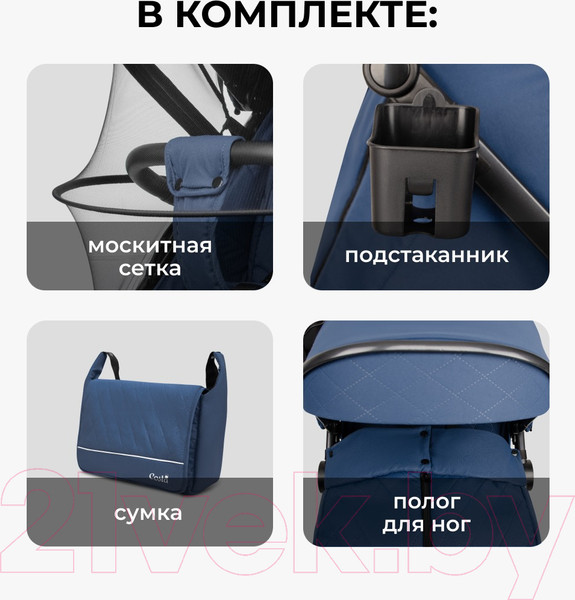 Изображение товара Детская прогулочная коляска Costa Vita / VT-12 (сапфир)