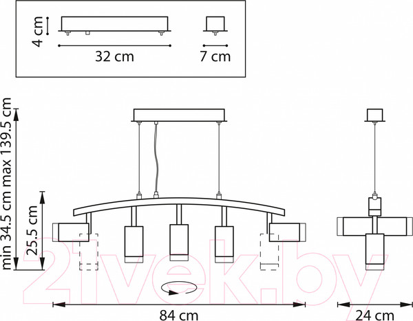 Изображение товара Люстра Lightstar Rullo LR7353723630