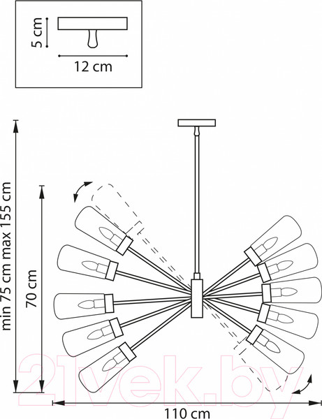 Изображение товара Люстра Lightstar Crotone 690103