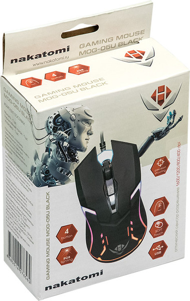 Изображение товара Мышь Nakatomi Gaming MOG-05U (черный)