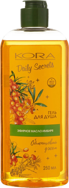 Изображение товара Гель для душа Kora Облепиховый джем (250мл)