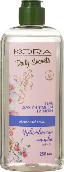Изображение товара Гель для интимной гигиены Kora Daily Secrets Чувственная мальва (250мл)