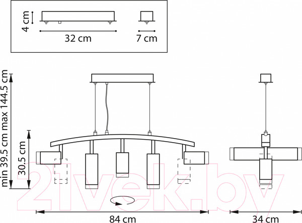 Изображение товара Люстра Lightstar Rullo LR7353738620