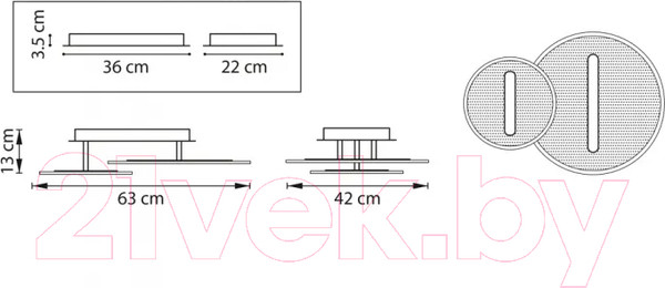 Изображение товара Потолочный светильник Lightstar Acrile 738053