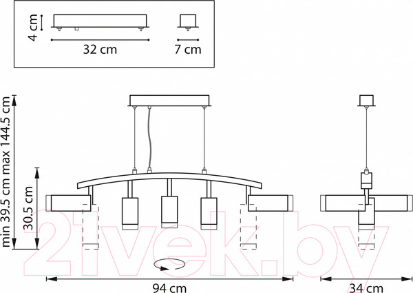 Изображение товара Люстра Lightstar Rullo LR7358623730