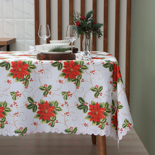 Изображение товара Скатерть Доляна В преддверии Рождества 145x180 / 9580641