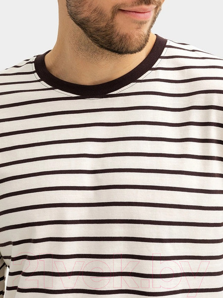 Изображение товара Лонгслив Mark Formelle 121811/1 (р.100-170/176, молочно-шоколадная полоска)