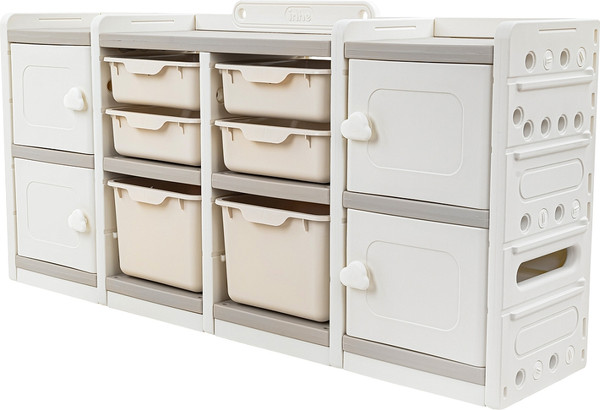 Изображение товара Стеллаж игровой Pituso Simple / YYS806-2-grey (серый/белый)