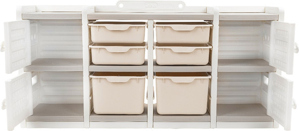 Изображение товара Стеллаж игровой Pituso Simple / YYS806-2-grey (серый/белый)