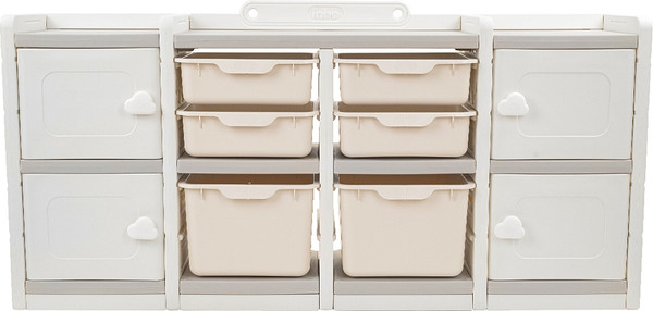 Изображение товара Стеллаж игровой Pituso Simple / YYS806-2-grey (серый/белый)