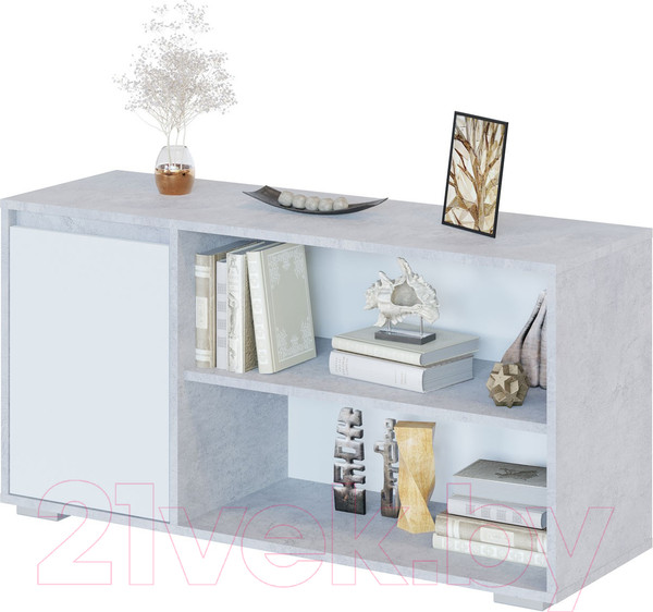 Изображение товара Тумба Сокол-Мебель Т-2 (бетон/белый)
