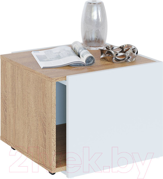 Изображение товара Журнальный столик Сокол-Мебель СЖ-11 (дуб сонома/белый)