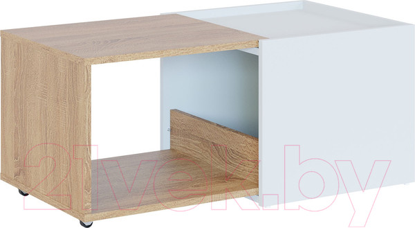 Изображение товара Журнальный столик Сокол-Мебель СЖ-11 (дуб сонома/белый)