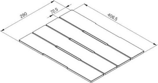 Изображение товара Разделочная доска на мойку Elleci Для Value K96 White / ATH083WH