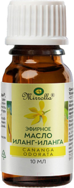 Изображение товара Эфирное масло Mirrolla Иланг-иланг (10мл)