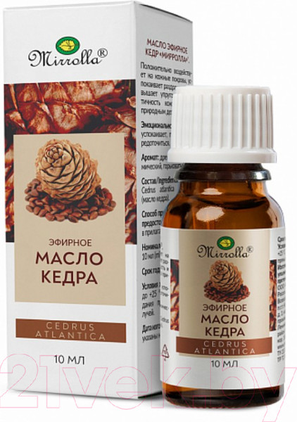 Изображение товара Эфирное масло Mirrolla Кедр (10мл)