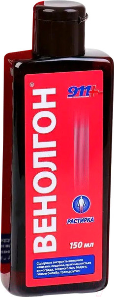 Изображение товара Крем для ног 911 Венолгон растирка (150мл)