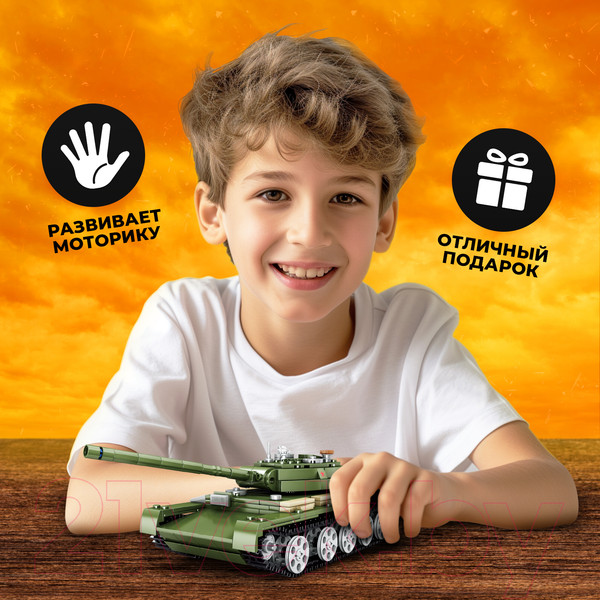 Изображение товара Конструктор Unicon Танк Т-44 KY82049 / 9902652