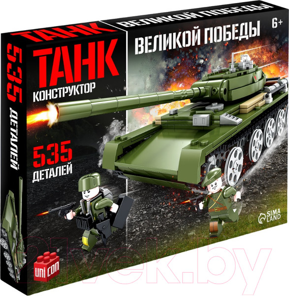 Изображение товара Конструктор Unicon Танк Т-44 KY82049 / 9902652