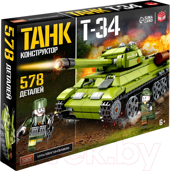 Изображение товара Конструктор Unicon Танк Т-34 82043 / 9902653