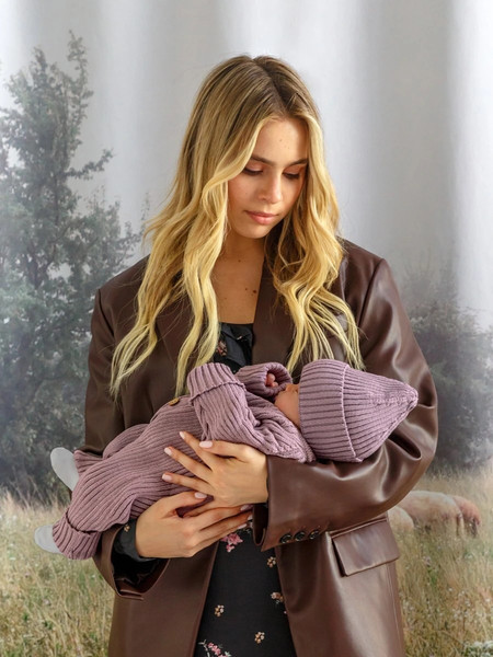 Изображение товара Шапка детская Amarobaby Pure Love Tot / AB-OD22-PLT16/27-42 (пудровый, р.42-44)