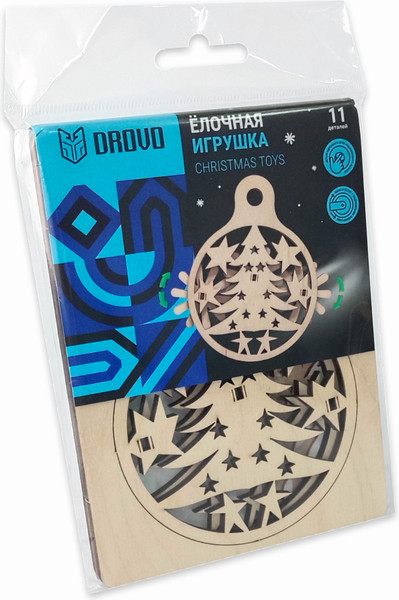 Изображение товара Сборная модель Drovo Елочная игрушка / DR016