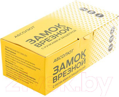 Изображение товара Замок врезной Зенит Абсолют ЗВ4-60/07 (хром/лак)